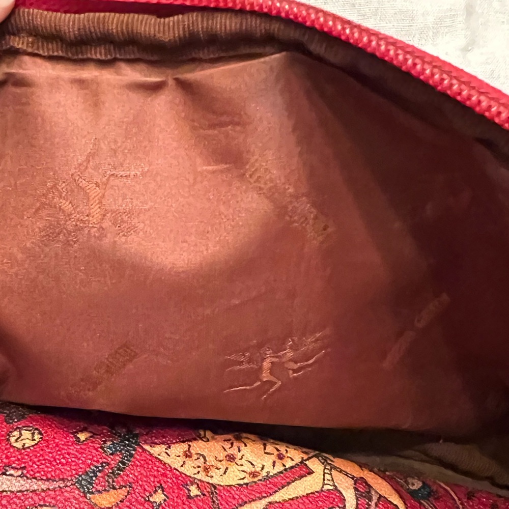 Vintage 90s Piero Guidi Magic Circus Red Shoulder Bag - Picture 8 of 11